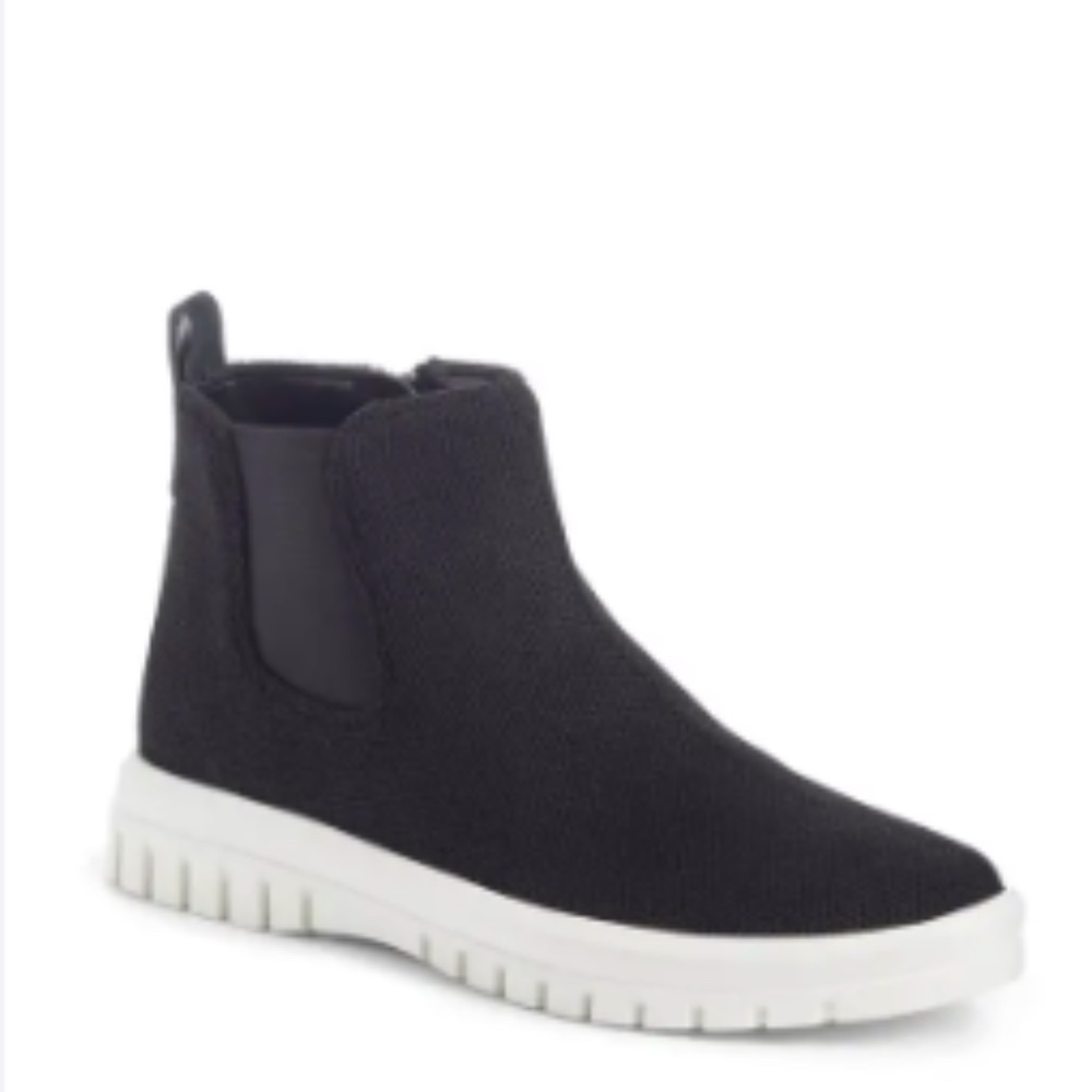 Blondo Black Florette Suede Side Zip Gorpcore Streetwear Ankle Boots Size 8